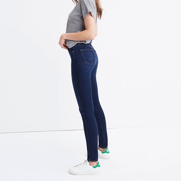 Madewell Dark Wash Hi-Rise Skinnies - Picture 3 of 7